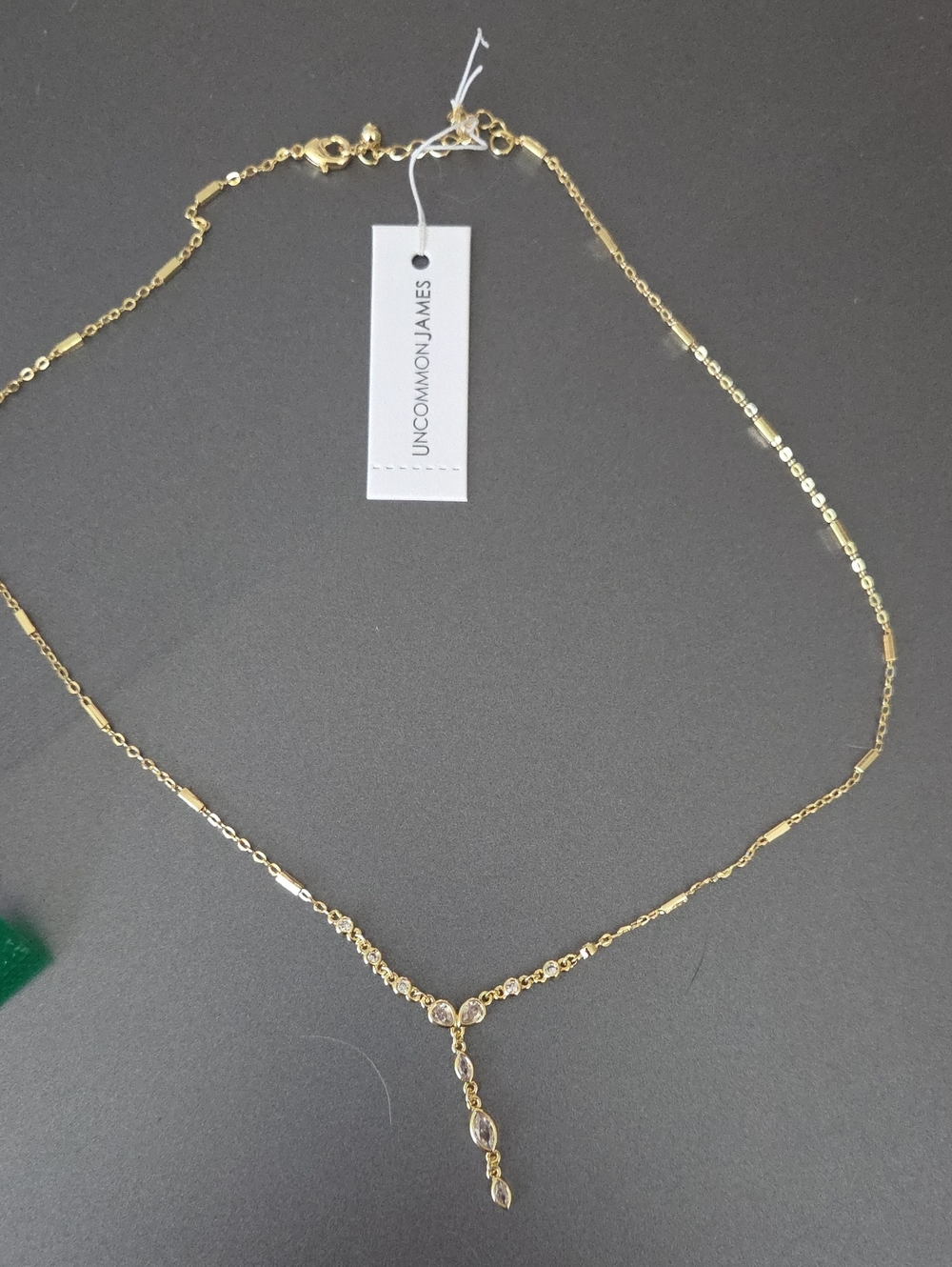 Uncommon James Gold Delicate Y-Drop Necklace